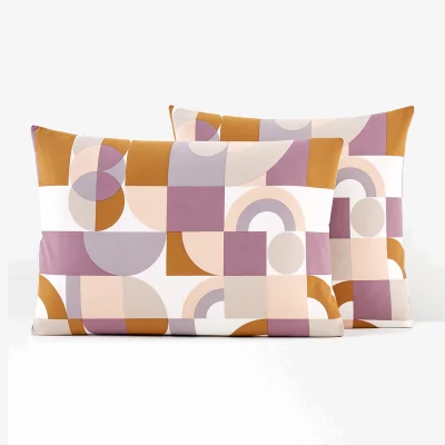 La Redoute Tivoli Geometric 100% Cotton Pillowcase