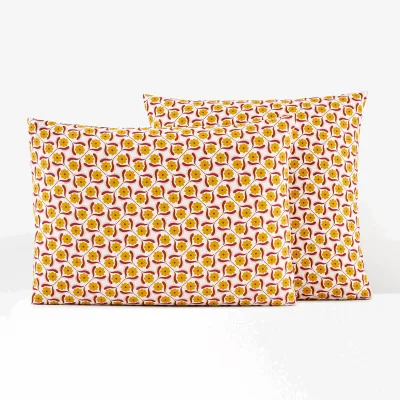 La Redoute Déborah Vintage Floral 100% Cotton Pillowcase