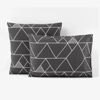 La Redoute Odin Geometric Cotton Pillowcase