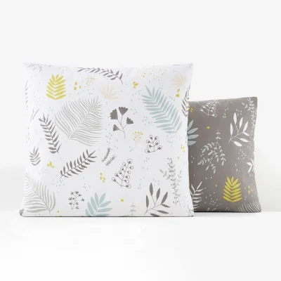 La Redoute Suzanne Floral 100% Cotton Percale 200 Thread Count Pillowcase