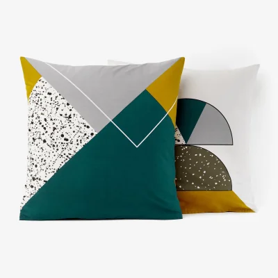 La Redoute Hilda Geometric Spots 100% Cotton Pillowcase