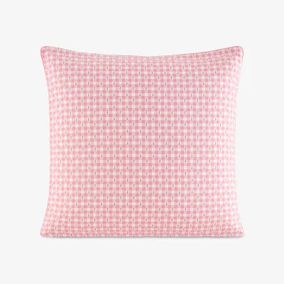 La Redoute Vichy Fleuris Washed Cotton Pillowcase