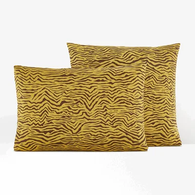 La Redoute Barsony Abstract Zebra 100% Washed Cotton Pillowcase