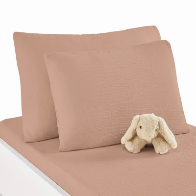 La Redoute Kumla 100% Cotton Muslin Cot Pillowcase