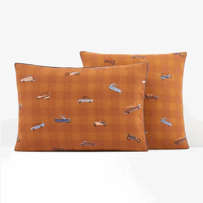 La Redoute Émilian Vintage Car 100% Cotton Pillowcase