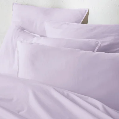 La Redoute Scenario Plain 100% Washed Cotton Pillowcase