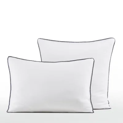 La Redoute Satina Embroidered Organic Cotton Satin Lyocell 300 Thread Count Pillowcase