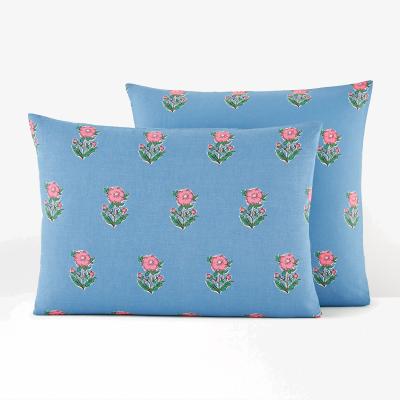 La Redoute Alanis Floral Washed Linen & Cotton Pillowcase