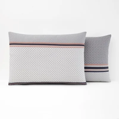 La Redoute Nayma Geometric 100% Cotton Pillowcase