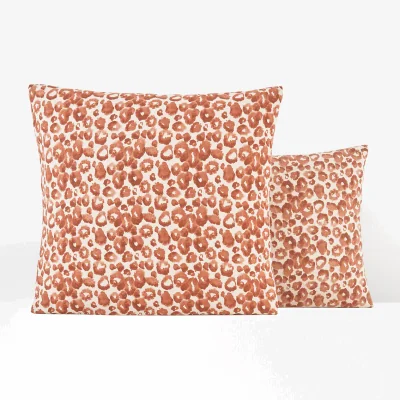 La Redoute Kalis Graphic Leopard Print 100% Washed Cotton Pillowcase