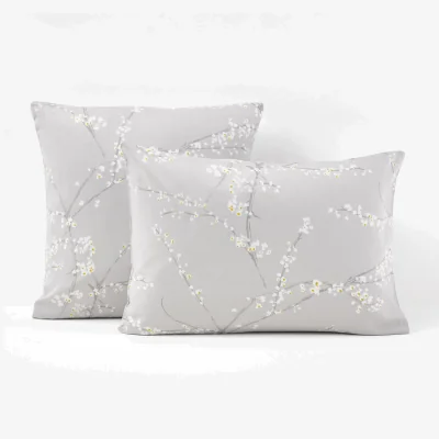 La Redoute Natsumi Floral 100% Cotton Satin 200 Thread Count Pillowcase