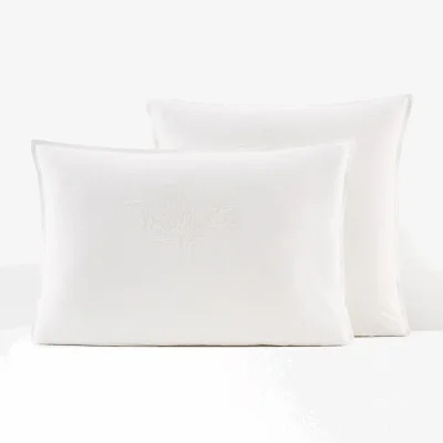 La Redoute Scénario Embroidered 100% Washed Cotton Pillowcase
