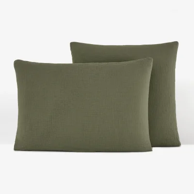 La Redoute Kumco Cotton Muslin & Washed Cotton Pillowcase