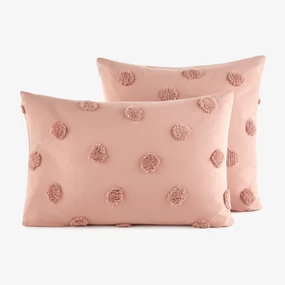 La Redoute Kodoli Tufted Spot 100% Organic Cotton Percale 300 Thread Count Pillowcase