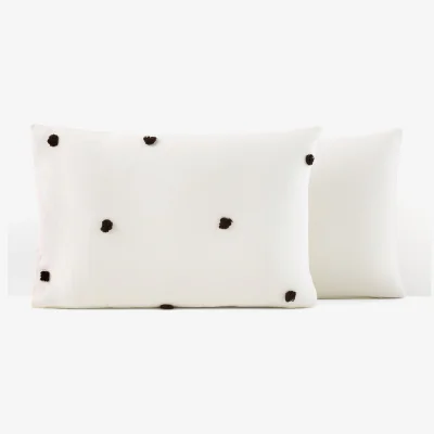 La Redoute Pilo Tufted Spotted 100% Cotton Pillowcase