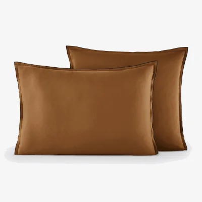 La Redoute Victor Plain Washed Cotton Satin 300 Thread Count Pillowcase