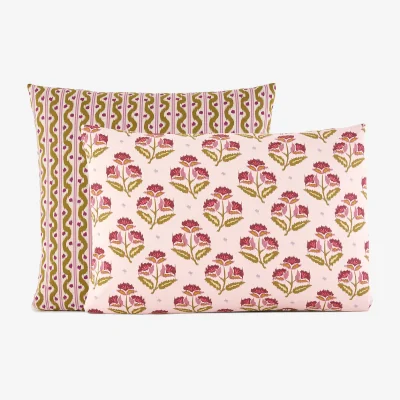 La Redoute Antes Pillowcase in Washed Cotton with Floral Print