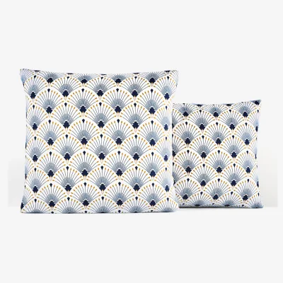 La Redoute Pawica Scalloped 100% Cotton Satin 200 Thread Count Pillowcase