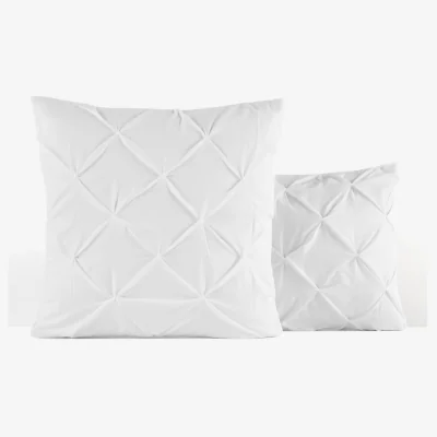 La Redoute Blanche Ruched Polycotton Pillowcase