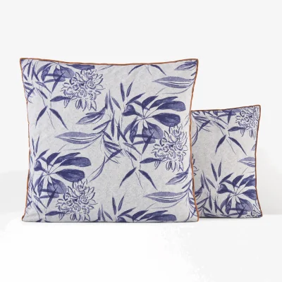 La Redoute Mishima Tropical Floral 100% Cotton Percale 200 Thread Count Pillowcase