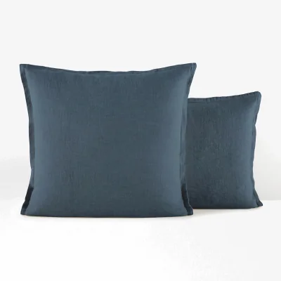 La Redoute Linot Ruffle 100% Washed Linen Pillowcase