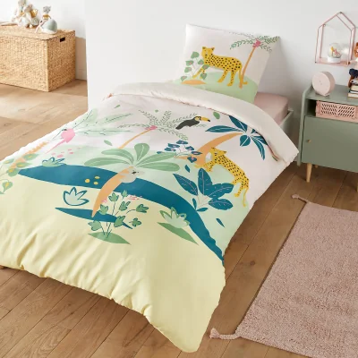 La Redoute Recycled Microfibre Bed Set with Square Pillowcase