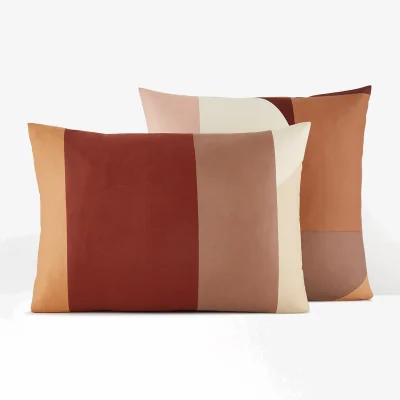 La Redoute Marjorie Graphic 100% Cotton Satin 300 Thread Count Pillowcase