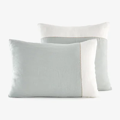 La Redoute Hempi Two-Tone 100% Washed Hemp Pillowcase
