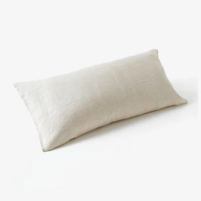 La Redoute Elina 100% Washed Linen Bolster Pillowcase