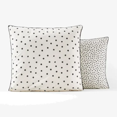 La Redoute Lison Spotted 100% Washed Cotton Pillowcase