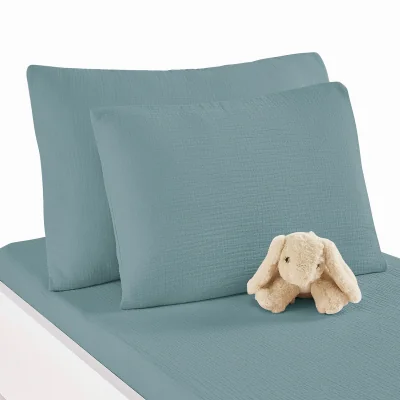 La Redoute Kumla 100% Cotton Muslin Cot Pillowcase