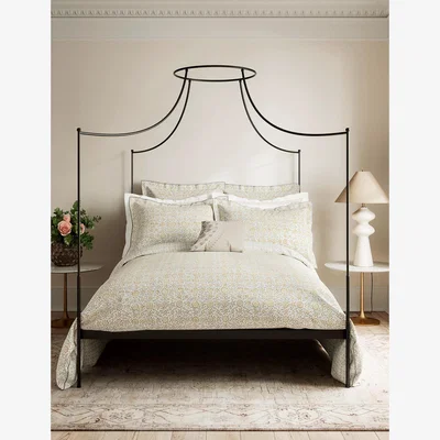 Marks & Spencer V&A Pure Cotton Percale Kerala Pillowcase - Ivory Mix, Ivory Mix