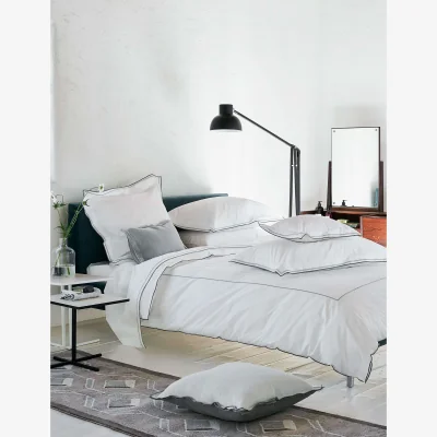 Marks & Spencer Designers Guild 2 Pack Pure Cotton Astor Pillowcases Grey Mix