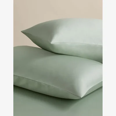 Marks & Spencer M&S 2 Pack Egyptian Cotton Sateen Pillowcases Sage