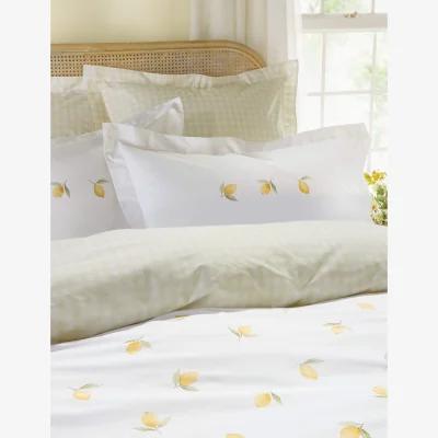 Marks & Spencer Sophie Allport 2 Pack Pure Cotton Lemons Oxford Pillowcases White Mix