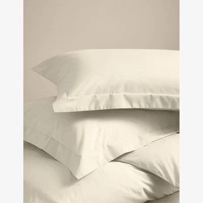 Marks & Spencer M&S 2 Pack Cotton Rich Oxford Pillowcases Light Cream