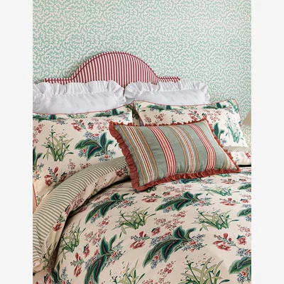 Marks & Spencer Sanderson 2 Pack Pure Cotton Pinery Square Pillowcases - White, White
