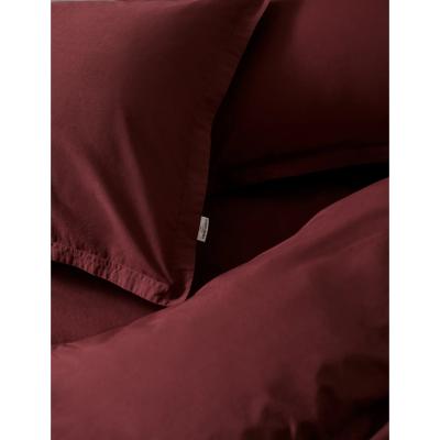Marks & Spencer M&S X Fired Earth  2 Pack Washed Cotton Pillowcases - Dragons Blood, Dragons Blood,Charcoal,Gesso,Storm,Under The Waves,Weald Green,Pompeiian Red,Dover Cliffs,Malm