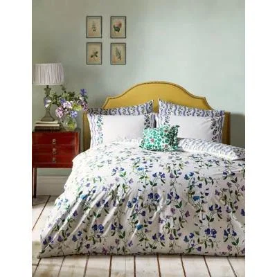 Marks & Spencer Cath Kidston 2 Pack Pure Cotton Sweet Pea Pillowcases - Blue Mix, Blue Mix