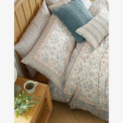 Marks & Spencer Laura Ashley Set of 2 Semington Pure Cotton Pillowcases Light Pink Mix