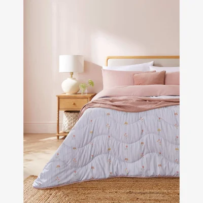 Marks & Spencer Night Lark Vintage Stripes Coverless Duvet & Pillowcase White Mix