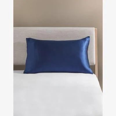 Marks & Spencer M&S Pure Silk Pillowcase - Navy, Navy,Soft Pink,Slate Blue,Charcoal,Natural,Mink,Light Grey,Soft Green,Mint