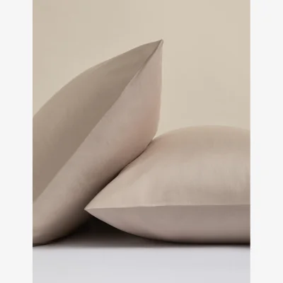 Marks & Spencer M&S 2 Pack Rest & Renew Pure Cotton Pillowcases Taupe