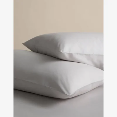 Marks & Spencer M&S 2 Pack Pure Cotton 180 Thread Count Pillowcases Dove