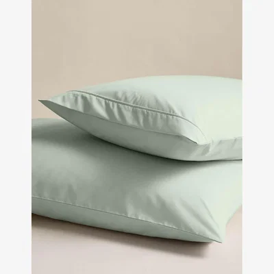 Marks & Spencer M&S 2 Pack Egyptian Cotton 230 Thread Count Pillowcases Sage