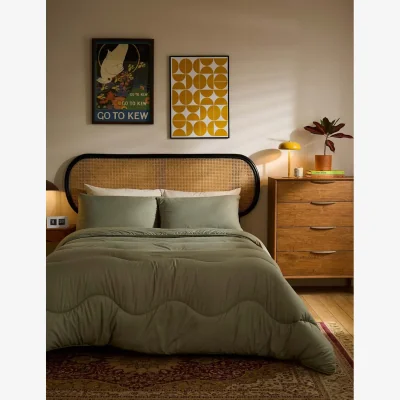 Marks & Spencer Night Lark 10.5 Tog Coverless Duvet & Pillowcase Olive