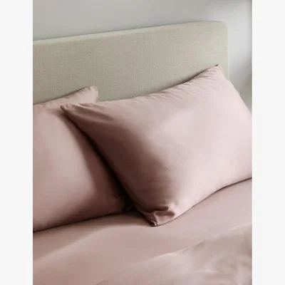 Marks & Spencer M&S 2 Pack Ultimate Soft & Silky Pillowcases Dusky Pink