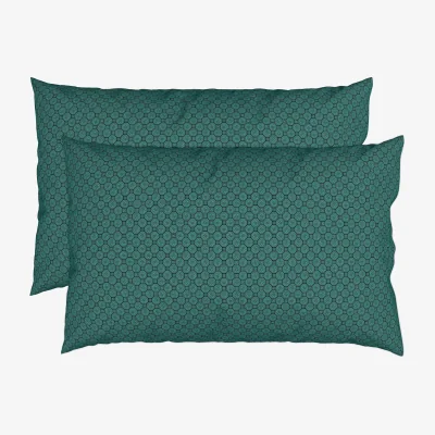 Marks & Spencer V&A 2 Pack Pure Cotton Chinese Magpie Pillowcases Teal