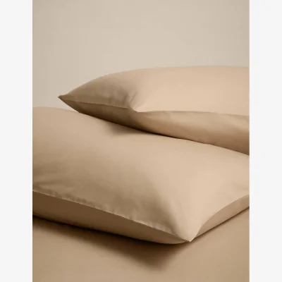 Marks & Spencer M&S 2 Pack Cotton Rich Pillowcases Biscuit