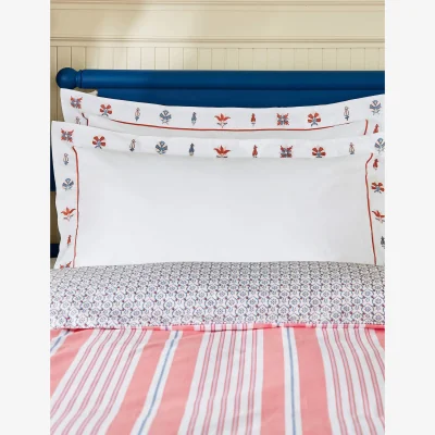 Marks & Spencer Joules 2 Pack Siesta to Fiesta Oxford Pillowcases White Mix